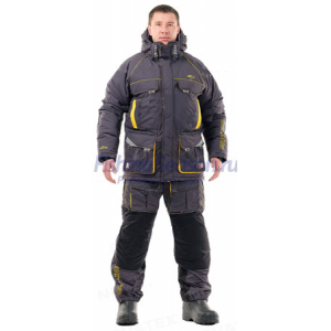 Костюм зимний Novatex Камчатка Grayling (Серо-Желтый) 60-62 рост 170-176