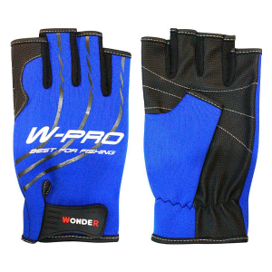 Перчатки без пальцев Wonder W-PRO Blue L